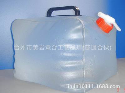工厂促销户外折叠水壶与救灾水袋10L，便捷储水新选择