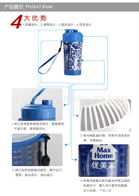 批发采购运动水壶、折叠水袋-广东汕头350ml正品水杯 百变水杯 防烫设计双层水.